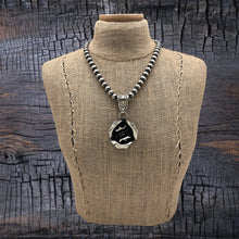 Load image into Gallery viewer, LEANDER TAHE Navajo Sterling Silver 3-D Rose Pendant With Large Decorative Bail

