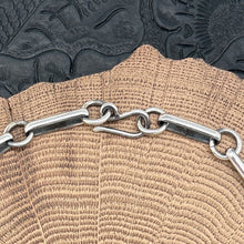 Load image into Gallery viewer, BUFFALO DANCER Taos Pueblo Sterling Silver White Buffalo Heart Station Necklace
