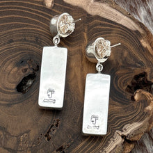 Load image into Gallery viewer, FEDERICO JIMENEZ Sterling Silver Freshwater Mother Of Pearl Post Dangle Earrings
