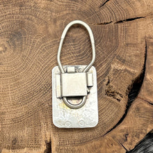Load image into Gallery viewer, Native American NAVAJO Sterling Silver Rectangular Keychain Lacy Stampings
