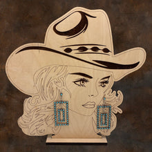 Load image into Gallery viewer, IVA BOOQUA Zuni Sterling &amp; Sleeping Beauty Turquoise Large Rectangle Earrings
