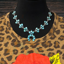 Load image into Gallery viewer, FEDERICO JIMENEZ Sterling &amp; Sleeping Beauty Turquoise 10-Station Naja Necklace
