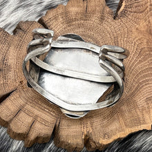 Load image into Gallery viewer, 1970s Native American NAVAJO Sterling Turquoise &amp; Branch Coral Cuff Bracelet
