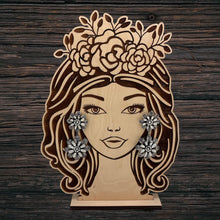 Load image into Gallery viewer, FEDERICO JIMENEZ Sterling Silver Double Filigree Flower Post Dangle Earrings

