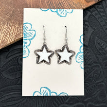 Load image into Gallery viewer, BUFFALO DANCER Taos Pueblo Sterling Silver &amp; Wild Horse Star Dangle Earrings
