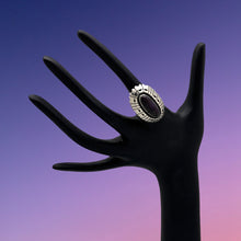 Load image into Gallery viewer, ADAM &amp; RITA TELLER Navajo De Chelly Shop Sterling Silver Sugilite Ring Size 7.25
