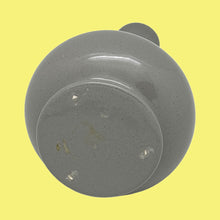Load image into Gallery viewer, 1950s MID-CENTURY MOD Grey Lightly Speckled Pottery Bud Vase With Cream Interior
