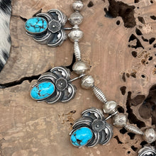 Load image into Gallery viewer, THE NAVAJO HOGAN Carl Luthey Sterling Persian Turquoise &amp; Coral Cameo Necklace
