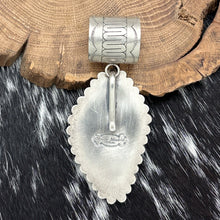 Load image into Gallery viewer, MARIO MADRID Southwest Style Sterling Silver &amp; Turquoise Pendant Removable Bail
