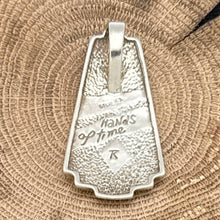 Load image into Gallery viewer, RAY TRACEY Navajo Sterling Silver Hands Of Time Contemporary Style Slide Pendant
