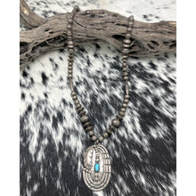Load image into Gallery viewer, Vintage HARRY PLUMMER Navajo Sterling Silver Pendant Necklace With Turquoise
