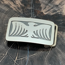 Load image into Gallery viewer, NATIVE AMERICAN Sterling Silver Belt Buckle Stylized Eagle Or Thunderbird Design
