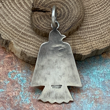 Load image into Gallery viewer, DAN DODSON Sterling Silver Thunderbird Hang Tag Pendant Crossed Arrows
